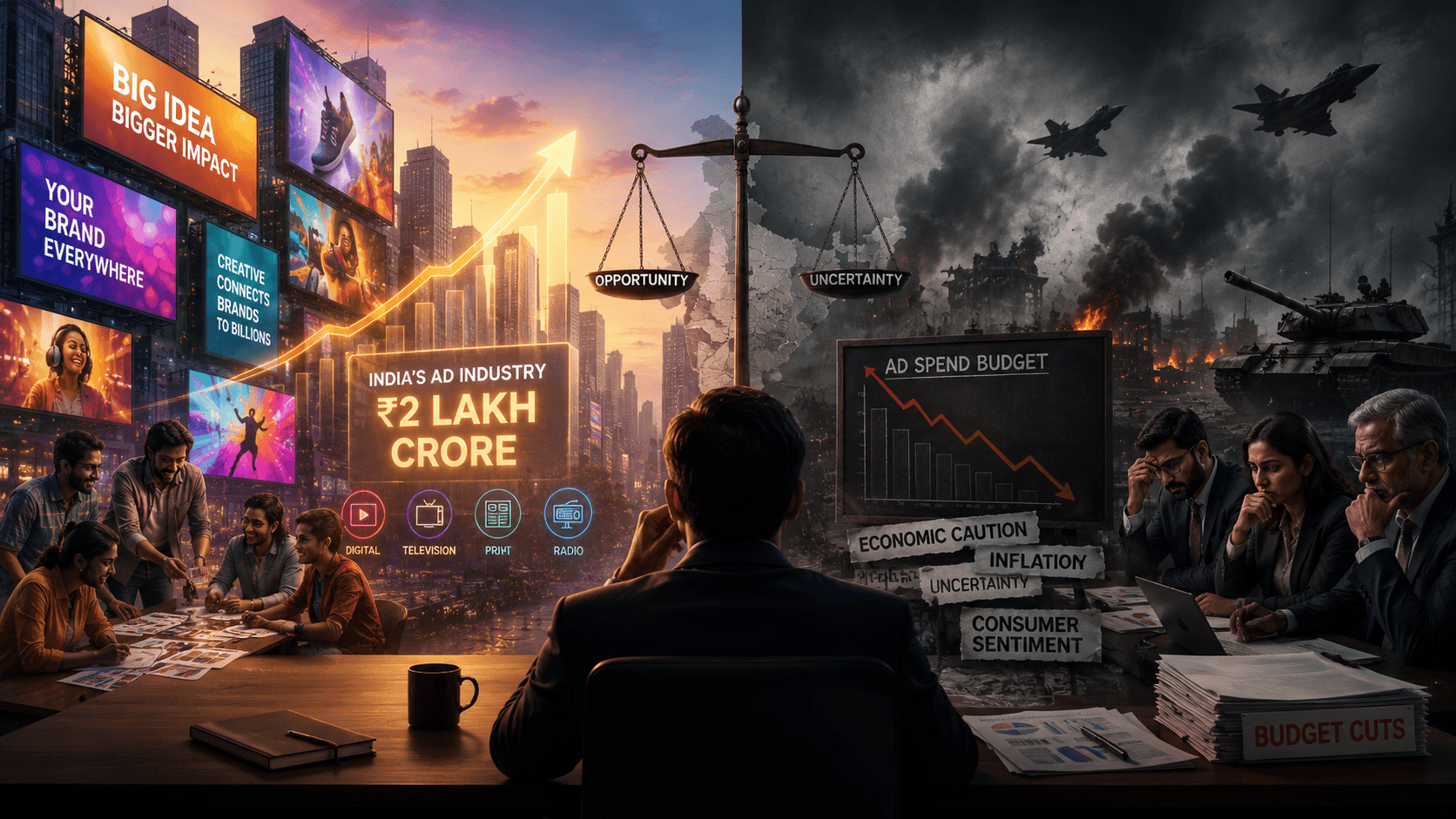 From Boom to Budget Cuts: India’s ₹2 Lakh Crore Ad Industry Adapts to War Shadows and Economic Caution