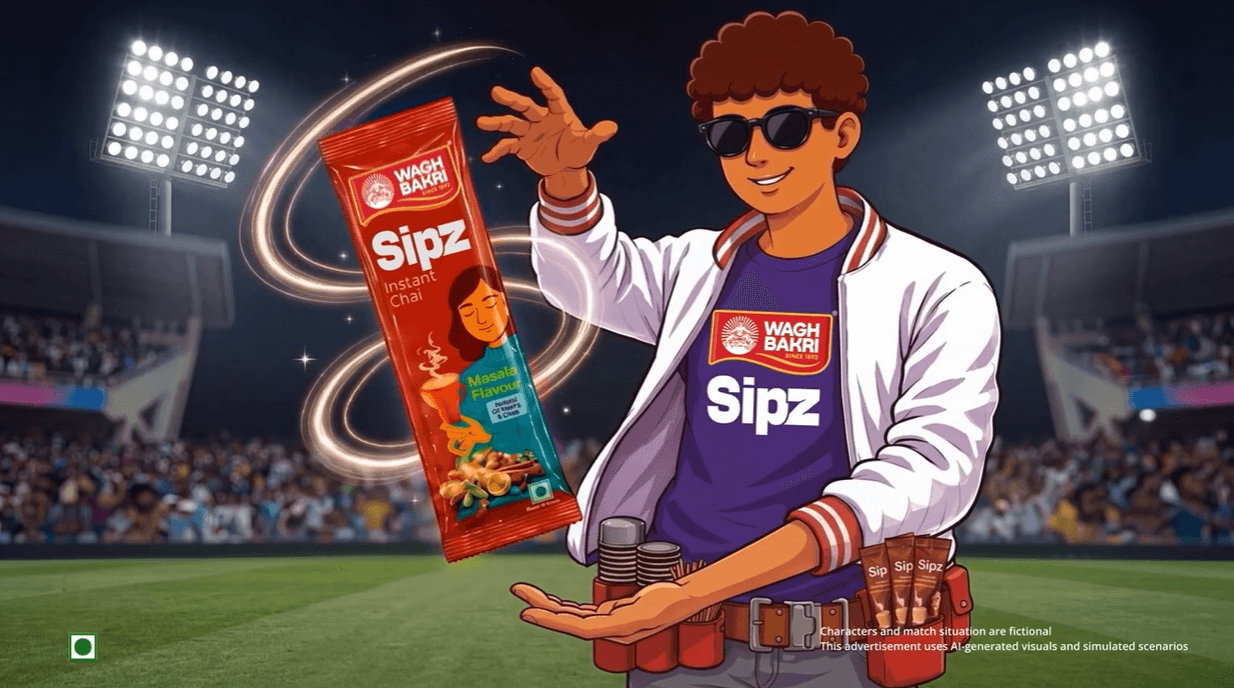 Wagh Bakri Gives Its SIPZ Campaign an AI Twist